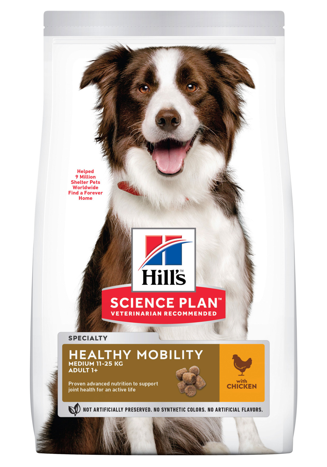 Hill's Science Plan Adult Healthy Mobility Medium kip 2,5 kg